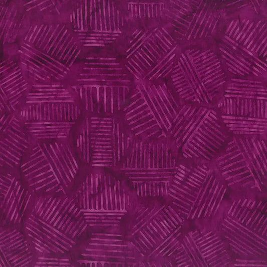 Hexies Purple Pansy 81700-85 Cotton 44"/45" Fabric Per Yard