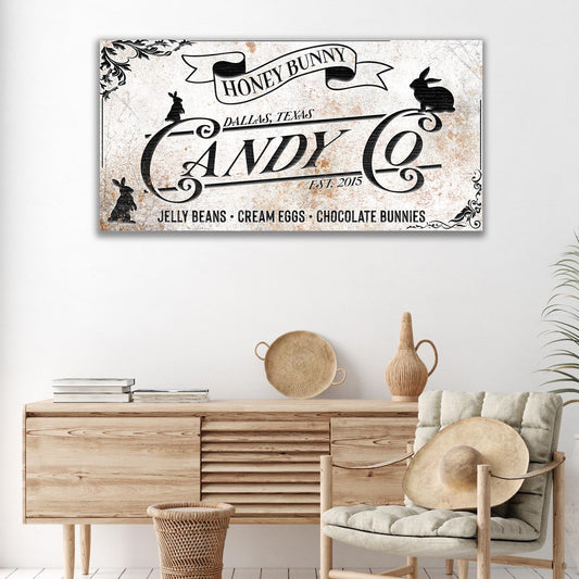 Honey Bunny Candy Company Sign