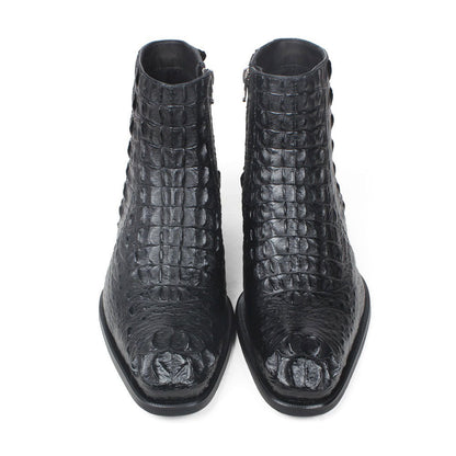 Maurice El Paso Hornback Alligator Boot Black