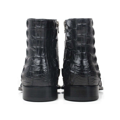 Maurice El Paso Hornback Alligator Boot Black Otarealm