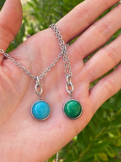 STONE CHARM NECKLACE