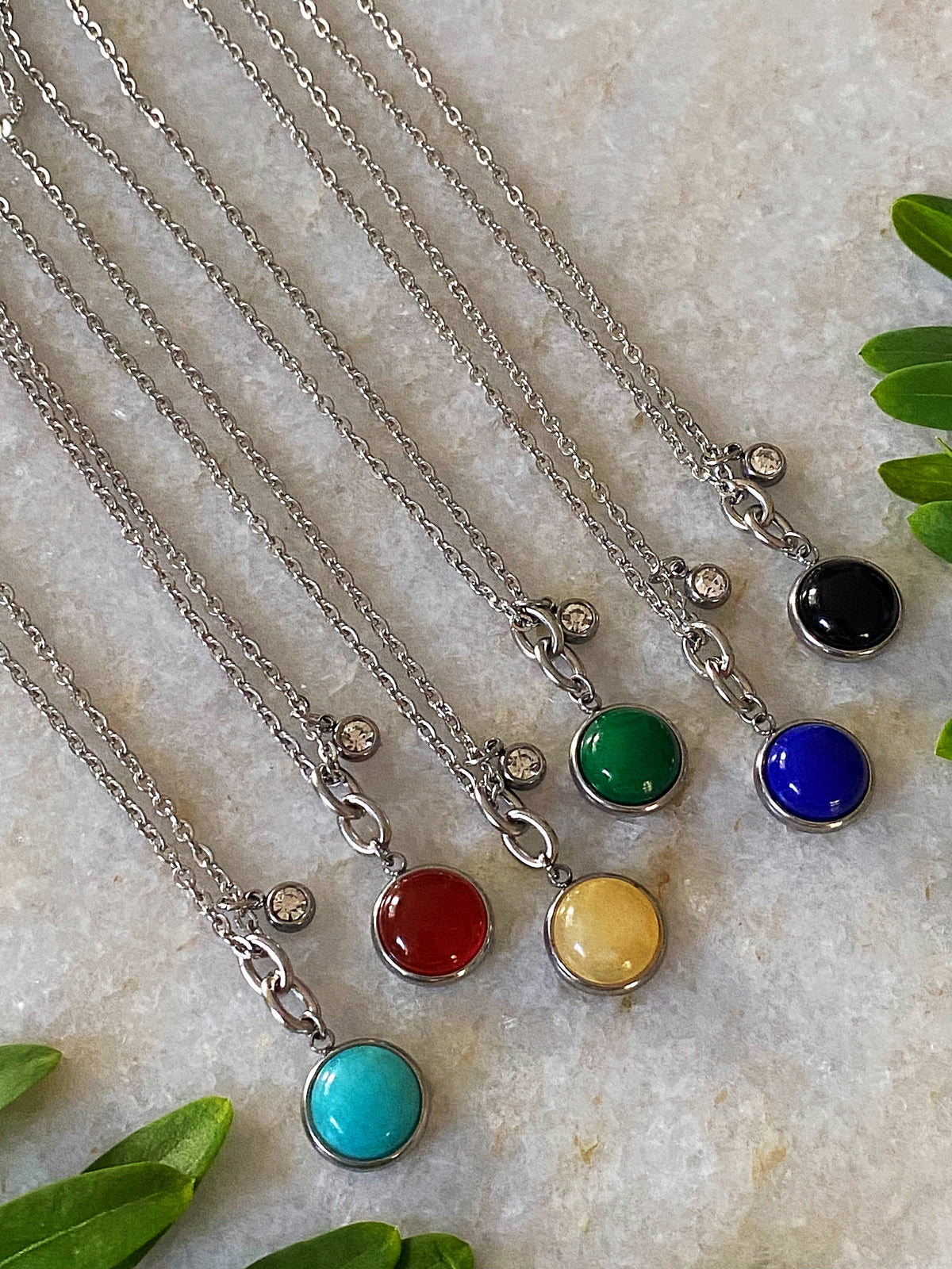STONE CHARM NECKLACE