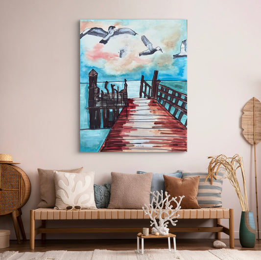 Coastal Seagulls - Art Prints