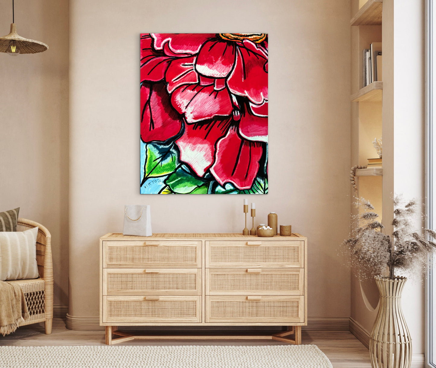 Zinnia Ember - Art Prints