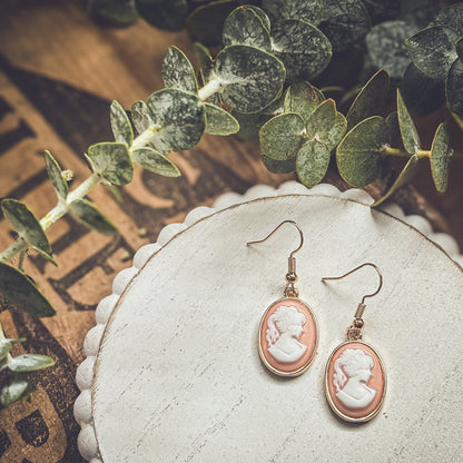 Beautiful Cameo Silhouette Earrings