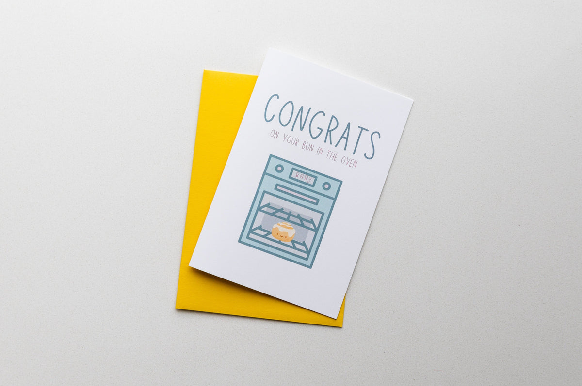 Bun In The Oven Greeting Card