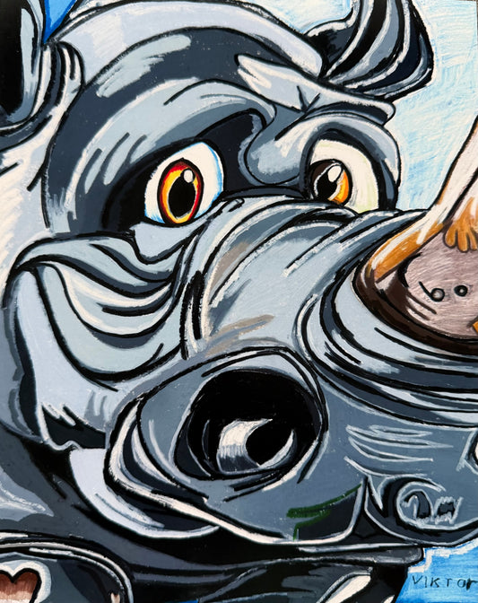 One Horned Wonder - Art Prints