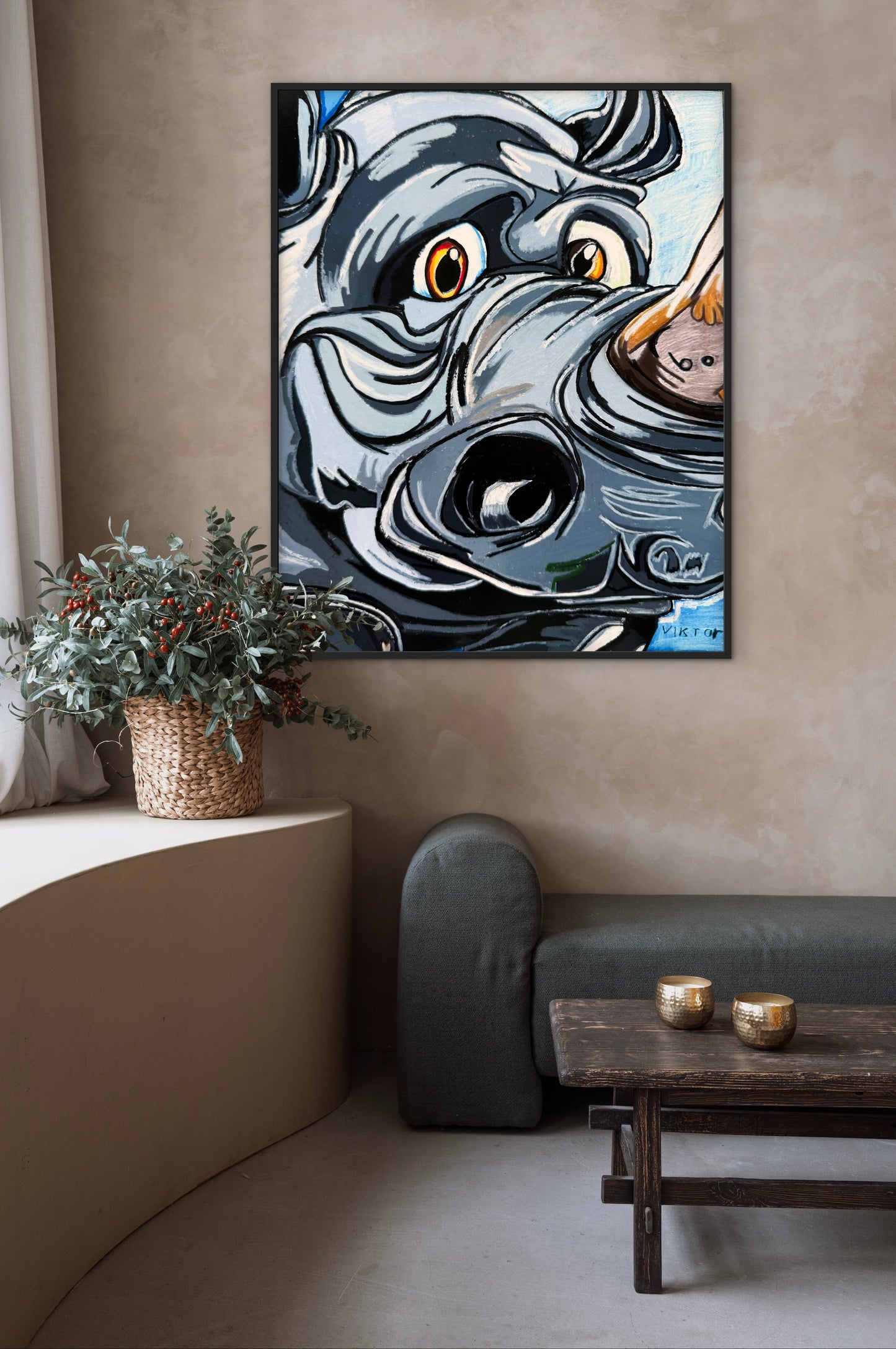 One Horned Wonder - Art Prints