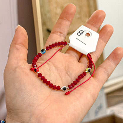 Red Mal de Ojo Protection Bracelet