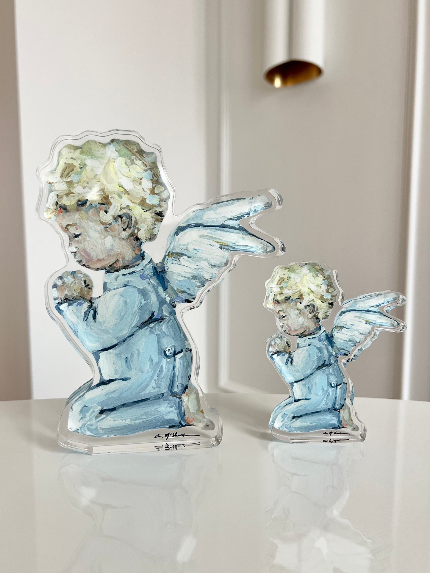 "Tiny Wings II" Angel Acrylic Tabletop Art