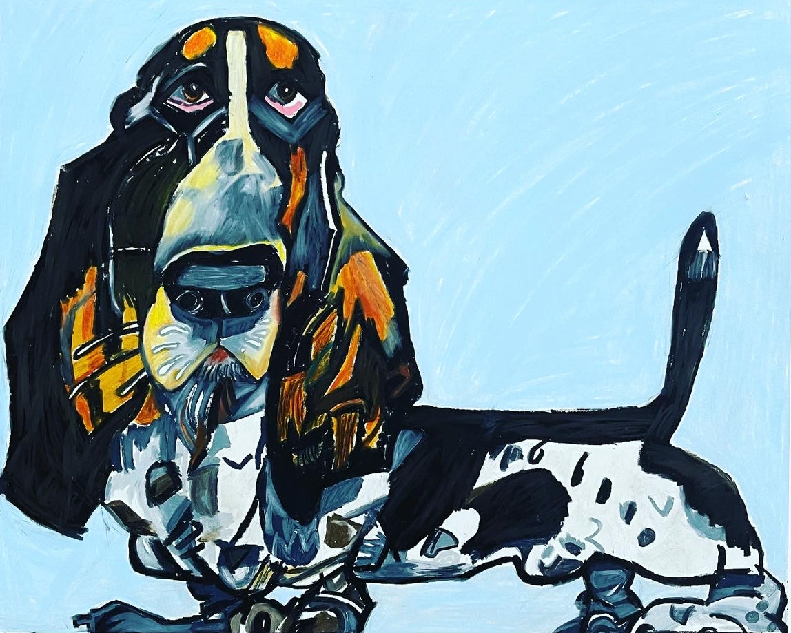 Cute Basset Hound - Art Prints