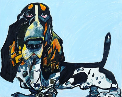 Cute Basset Hound - Art Prints