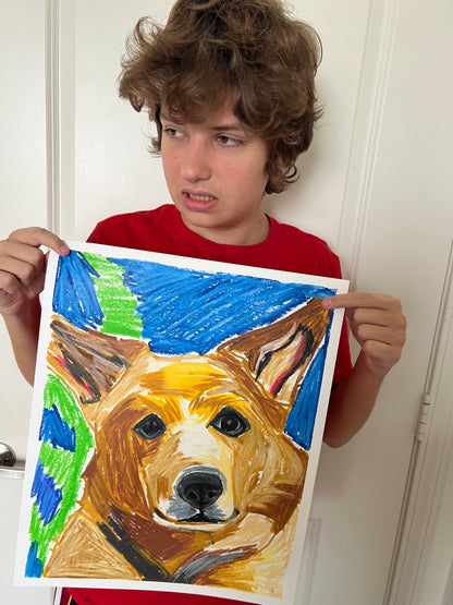 Archie, The Corgi - Art Prints