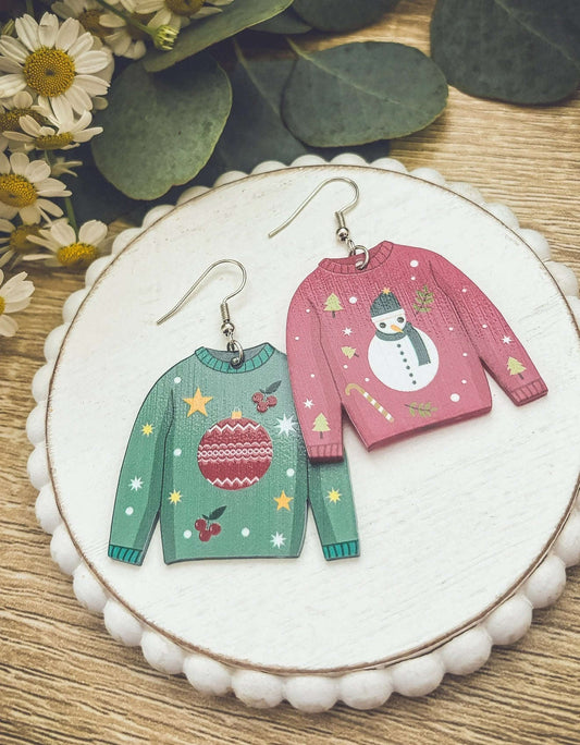 Adorable Christmas Sweater Earrings Otarealm