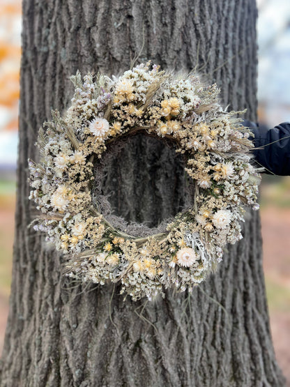 Dried Wreath-Snow White