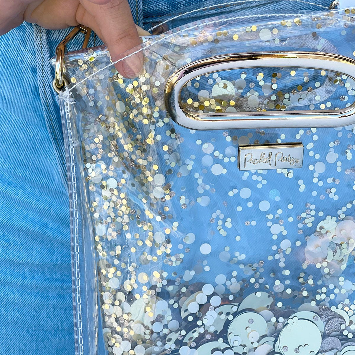 Good As Gold Confetti Everything Pouch