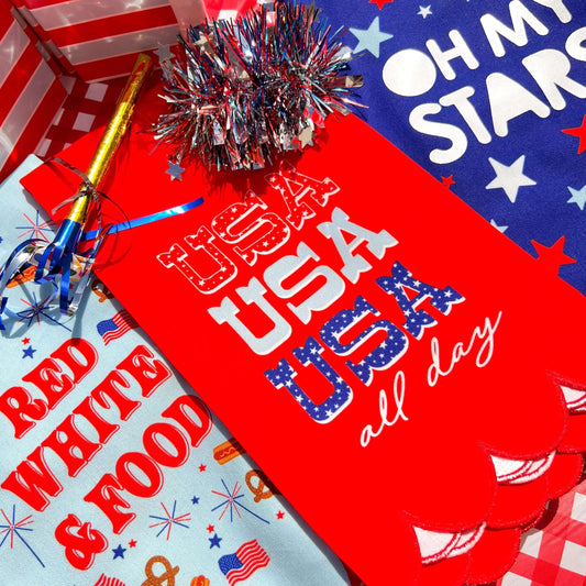 USA All Day Patriotic Cotton Tea Towel Otarealm