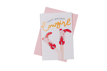 Happy Birthday Cowgirl Greeting Card
