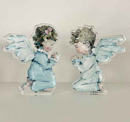 "Tiny Wings IV" Angel Acrylic Tabletop Art