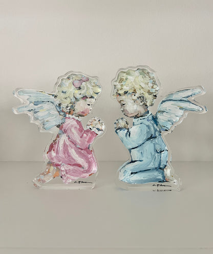 "Tiny Wings II" Angel Acrylic Tabletop Art