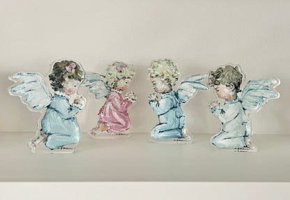 "Tiny Wings IV" Angel Acrylic Tabletop Art