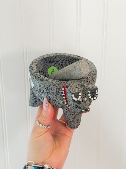 Small Piggy Molcajete 100% Volcanic