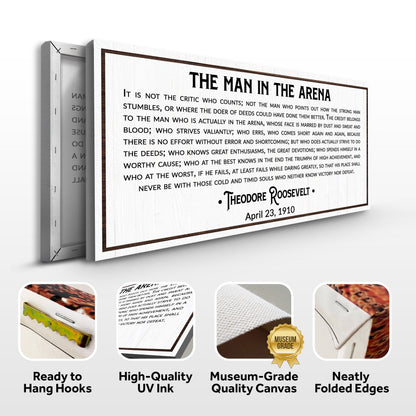 The Man In The Arena Sign VIII