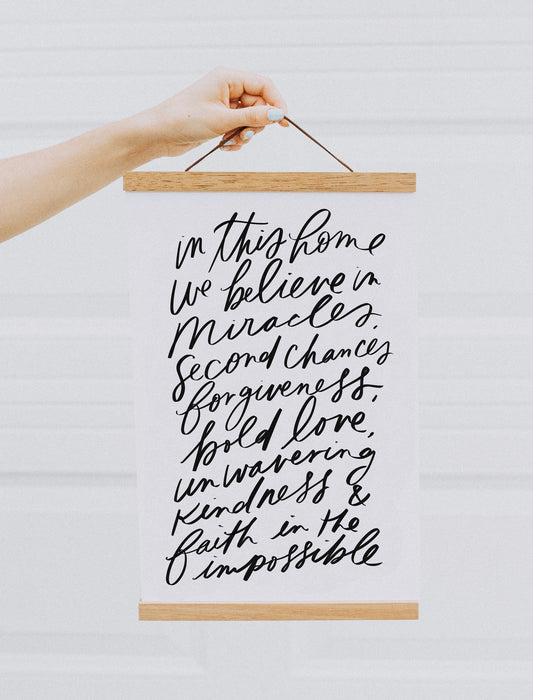 11x17 In this home we believe