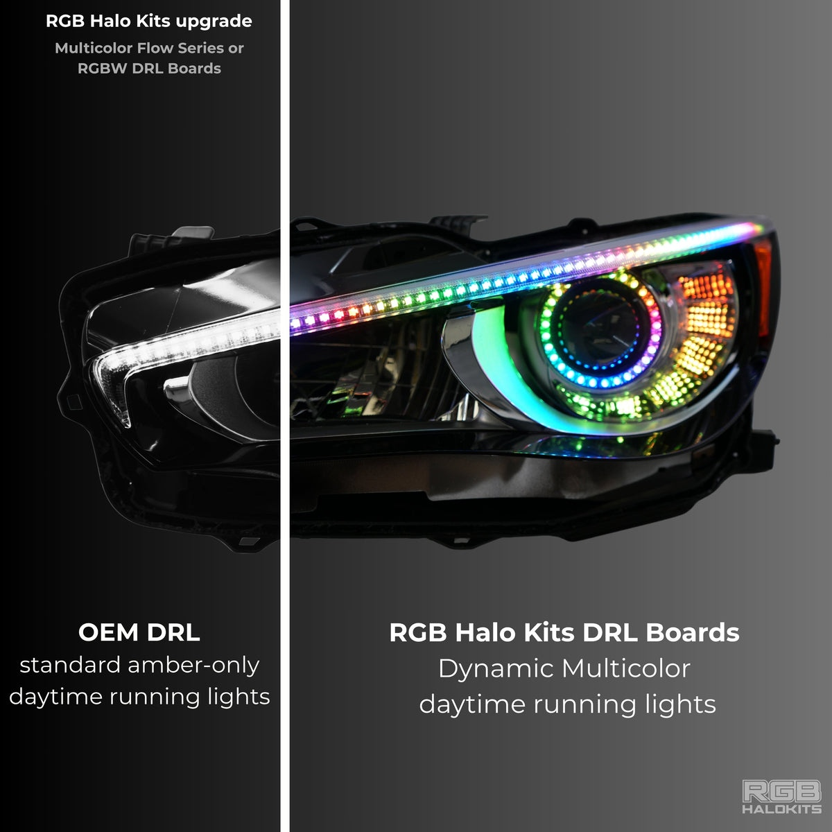 Infiniti Q50 Multicolor Flow DRL Boards (2014-2024)