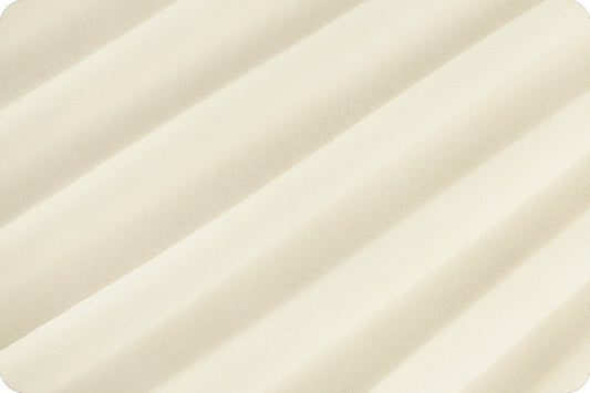 Ivory Cuddle 3 58/60" Solid Minky Fabric Per Yard