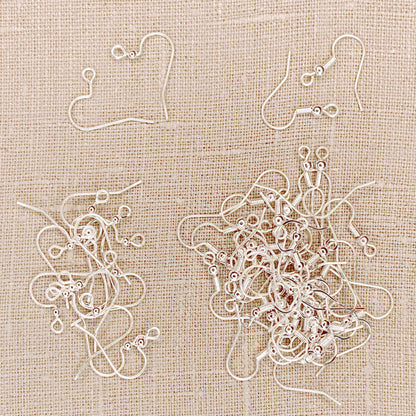 Silver French Ear Wire Earring Hooks 56pc Assortment
