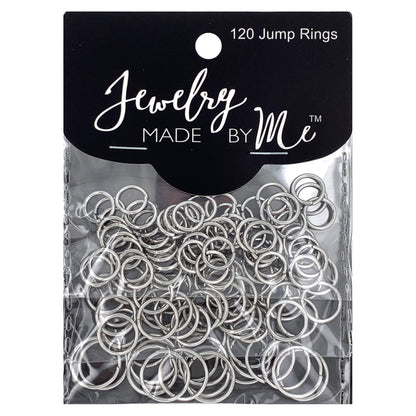 Silver Jump Rings 120pc Assortment