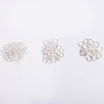 Silver Jump Rings 120pc Assortment