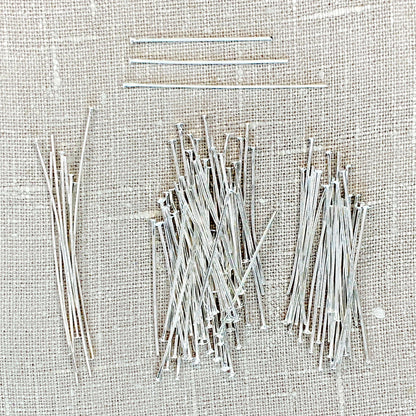 Silver Eye Pins 100pc Assortment