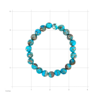 Aqua Stone Stretch Bracelet