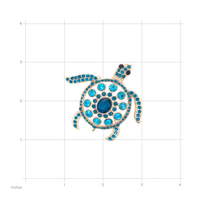 Jeweled Sea Turtle Brooch