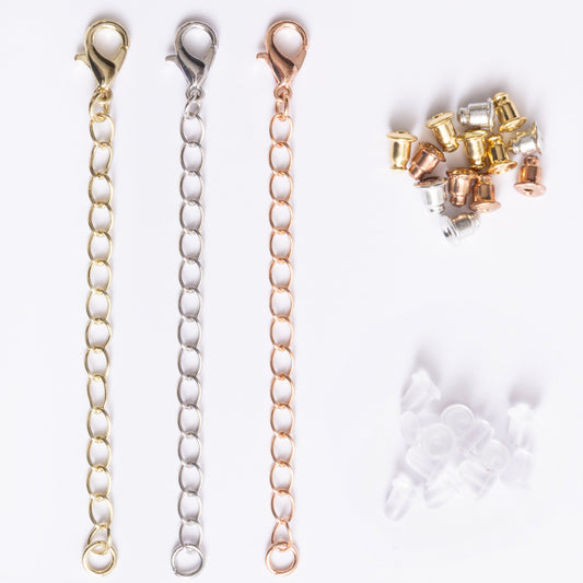 Multi-pack Earring Backs and Chain Extenders