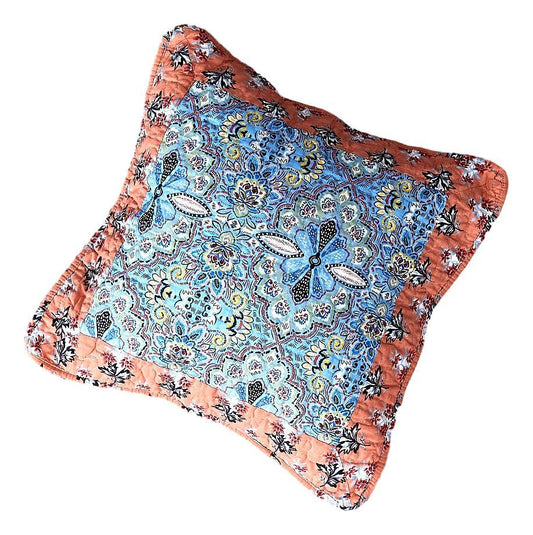 Tache Cotton Patchwork Paisley Floral Bohemian Mosaic Paradise Cushion Cover 2-Pieces (JHW-933)