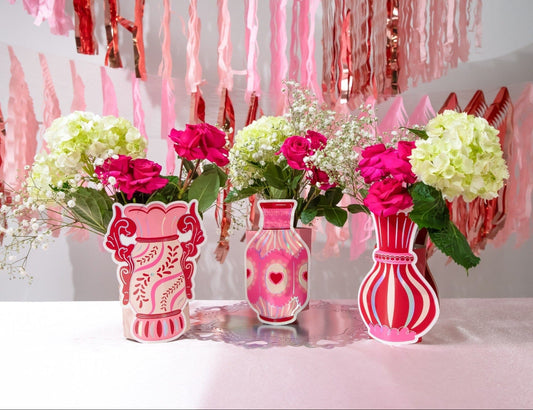 Fine China Pop-Up Vase Slip Covers (set of 3)