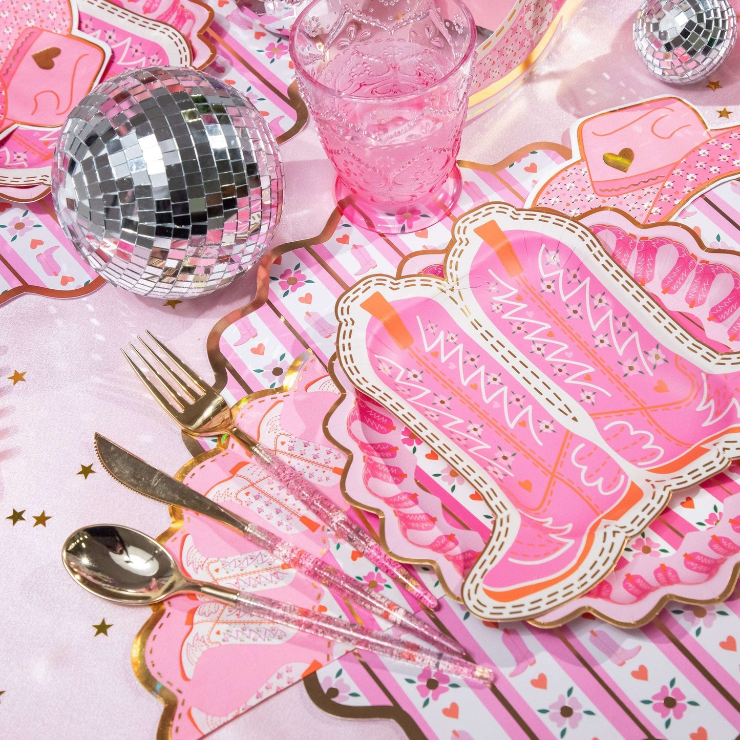Glitter Utensil Set (30 count) Otarealm