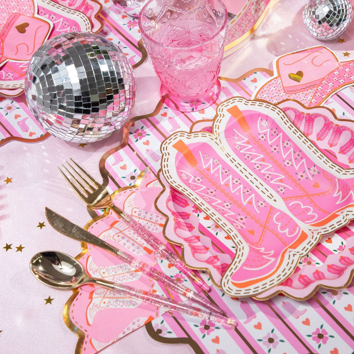 Glitter Utensil Set (30 count) Otarealm