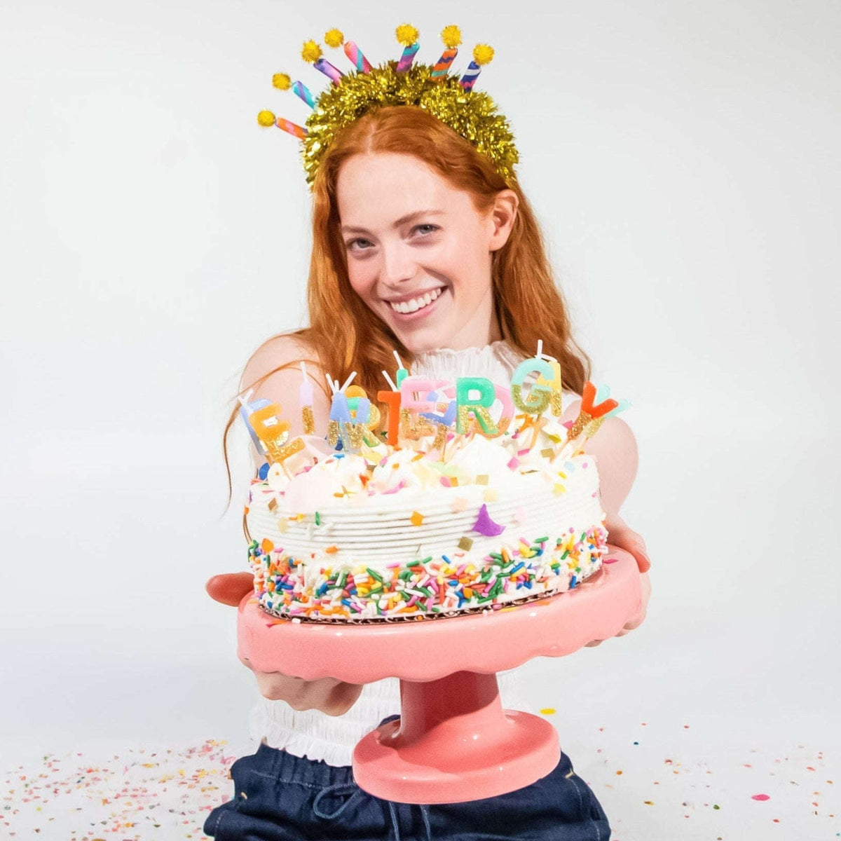 Big Birthday Energy Glitter Birthday Candle Set Otarealm