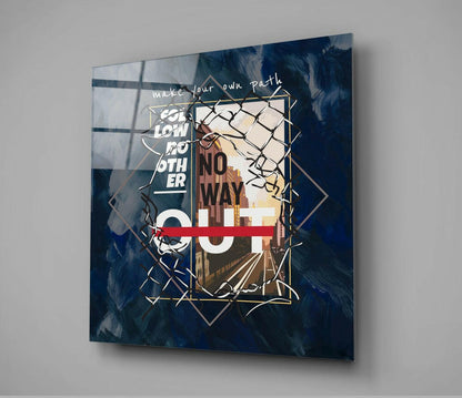 Words - Draw Your Way Glass Wall Art