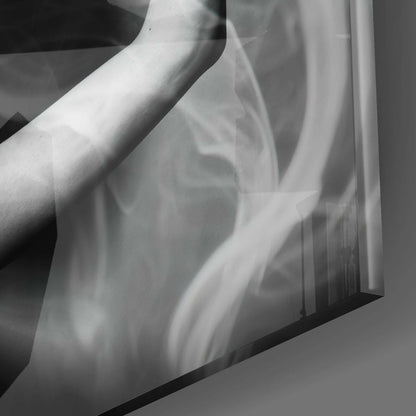 Smoke Dancing Glass Wall Art