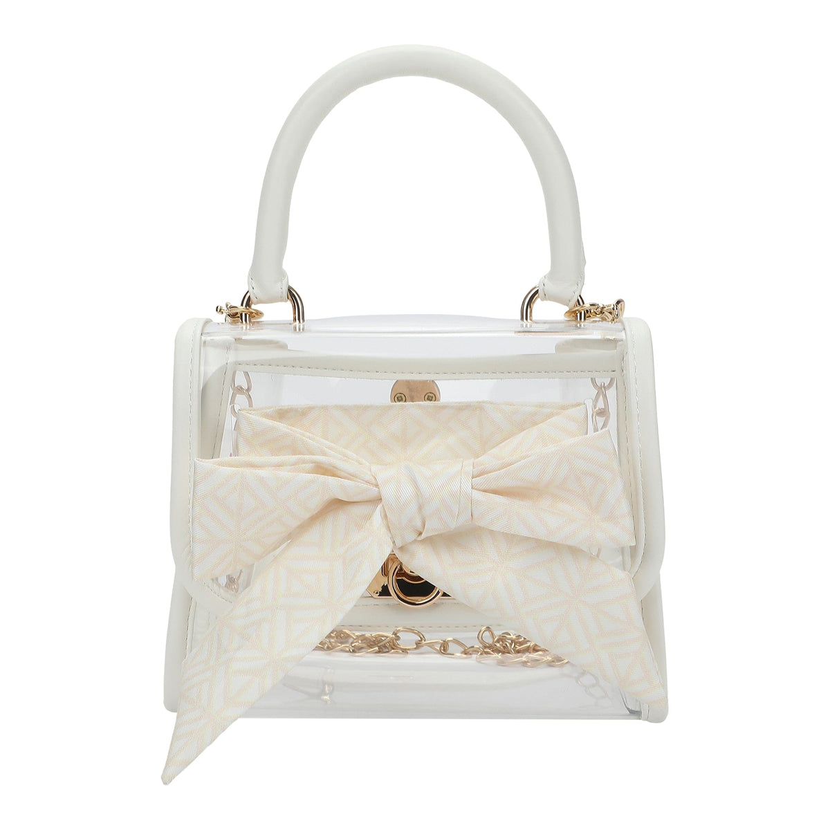 Bow On The Go Clear Crossbody Handbag