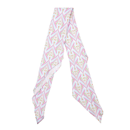 Petals & Plumes Satin Anything Scarf