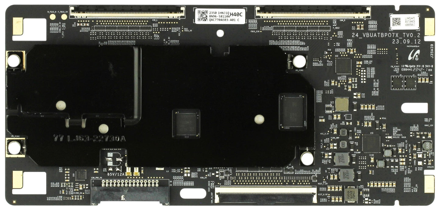 BN96-58110A Samsung T-Con, 24_VBUATBPO7X_TV0.2, LJ97-52447E, LJ9752447E, BN9658110A, QN77S90DAFXZA, QN77S90DDFXZA