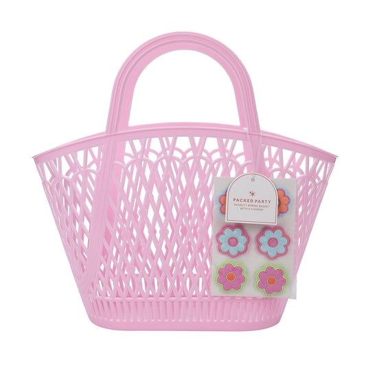 Petal Party Basket with Floral Twisty Charms