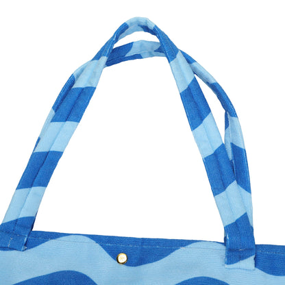 Blue Wave 2-in-1 Towel Tote Bag