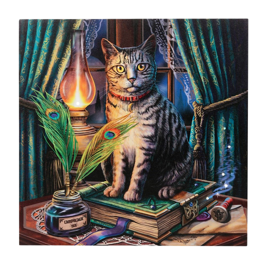 Book of Shadows Light Up Canvas Print by Lisa Parker